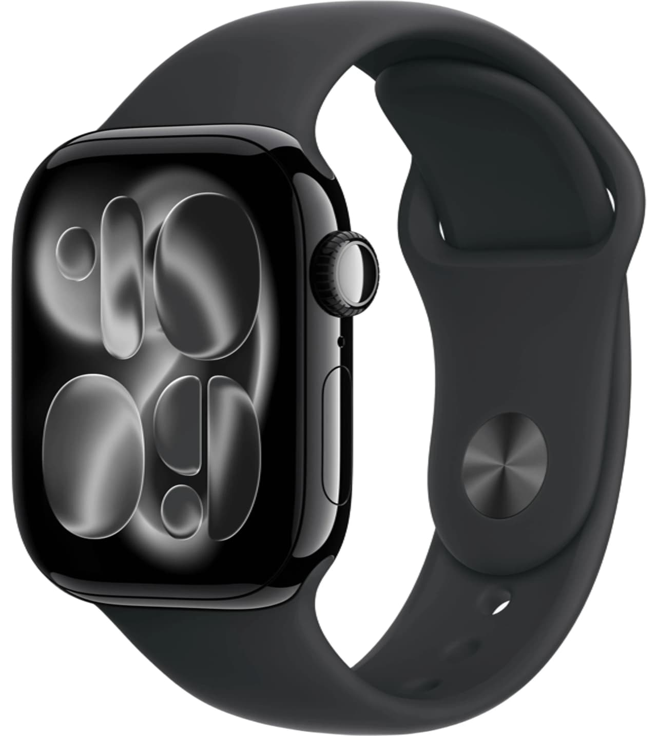 Apple Watch Series 11 42 mm Jet Black Aluminum Case with Sport Band Black