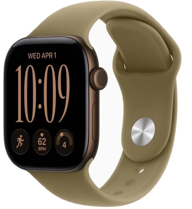 Apple Watch Series 12 42 мм Dark Bronze Aluminum Case with Sport Band Olive
