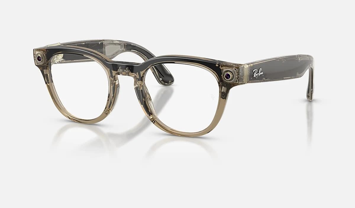 Умные очки Ray Ban GEN2 Scriber OPTICS RW7002 (Shiny Transparent Stone Beige/ Clear) (T150 S49) (853149)
