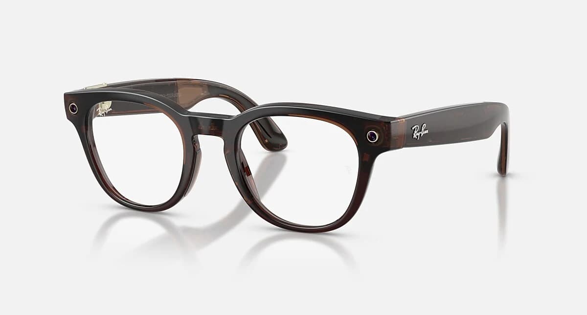 Умные очки Ray Ban GEN2 Blayzer OPTICS RW7002 (Shiny Transparent Umber/ Clear) (T150 S49) (853249)