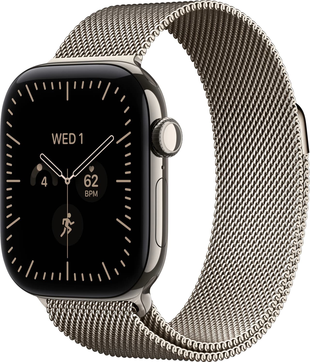 Apple Watch Series 12 46 мм Natural Titanium Case with Milanese Loop Natural M/L