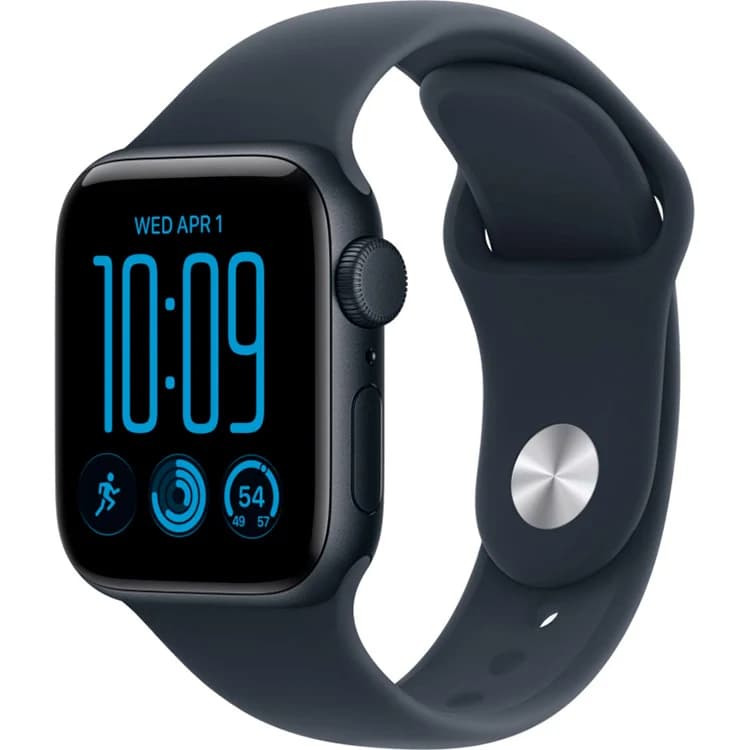 Apple Watch SE 3 44 мм (2026) Midnight Aluminum Case with Sport Band Navy Blue M/L