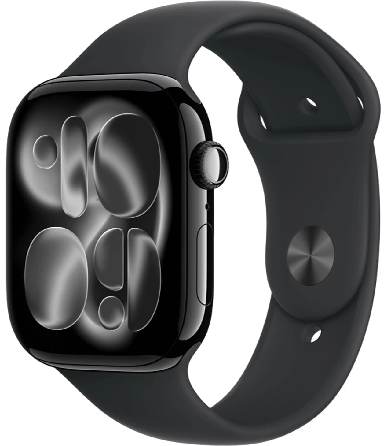Apple Watch Series 11 46 mm Jet Black Aluminum Case with Sport Band Black