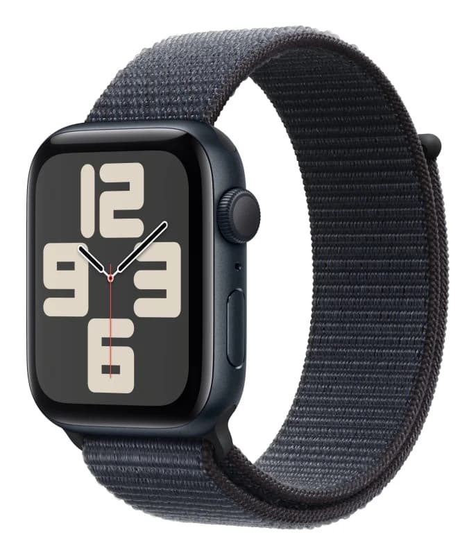Apple Watch SE 2 44 mm (2024) Midnight Aluminum Case with Ink Sport Loop (MXEP3)