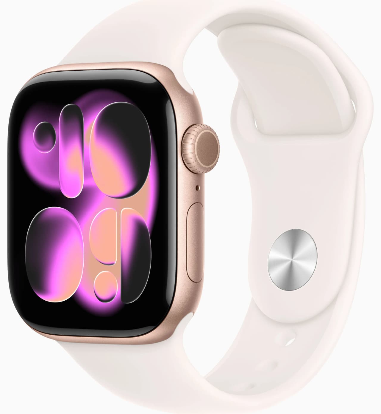 Apple Watch Series 11 42 mm Rose Gold Aluminum Case with Sport Light Blush