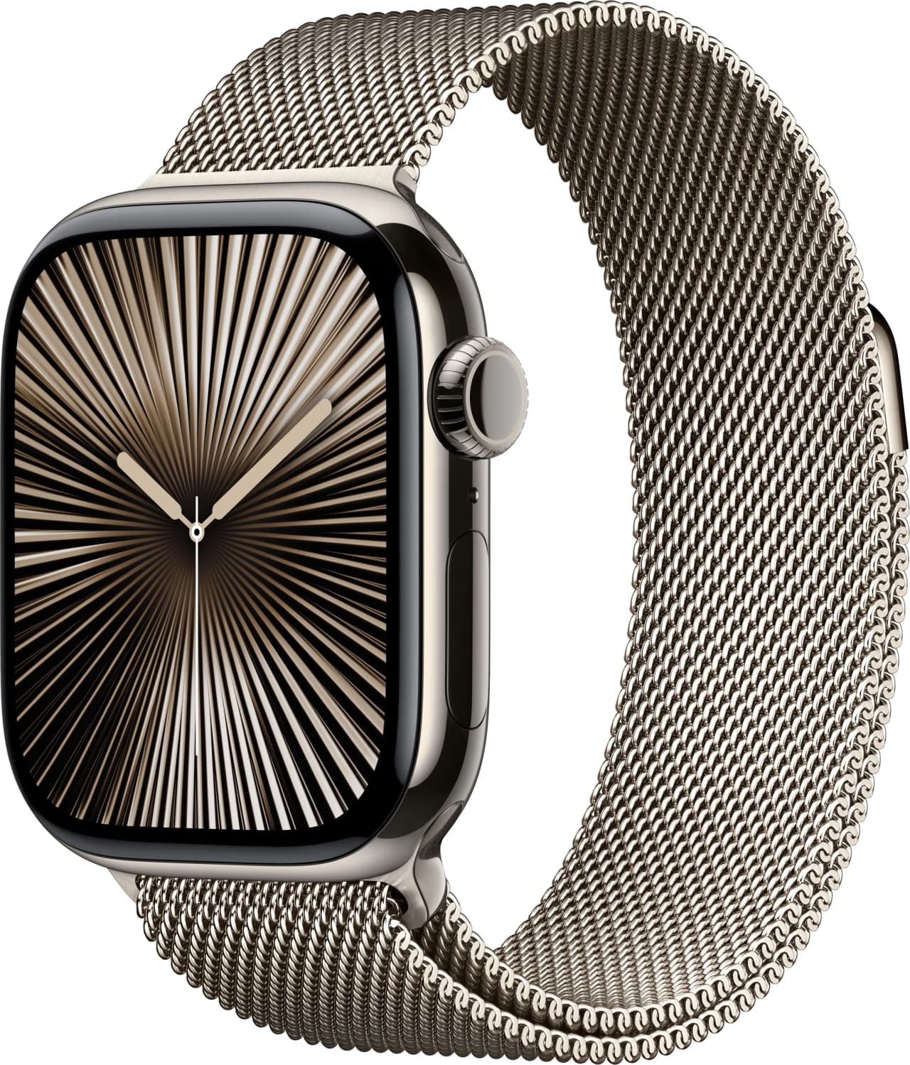 Apple Watch Series 10 46 mm Natural Titanium Case with Milanese Loop, Natural