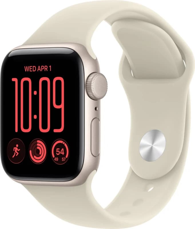 Apple Watch SE 3 40 мм (2026) Starlight Aluminum Case with Sport Band Sand M/L