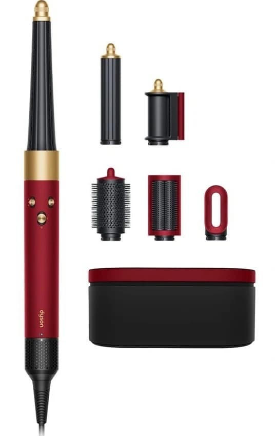 Мультистайлер Dyson Airwrap i.d. Straight+Wavy HS08 для прямых и волнистых волос, Red Velvet/Gold (Красный бархат/золото) 594803-01 KR/EU