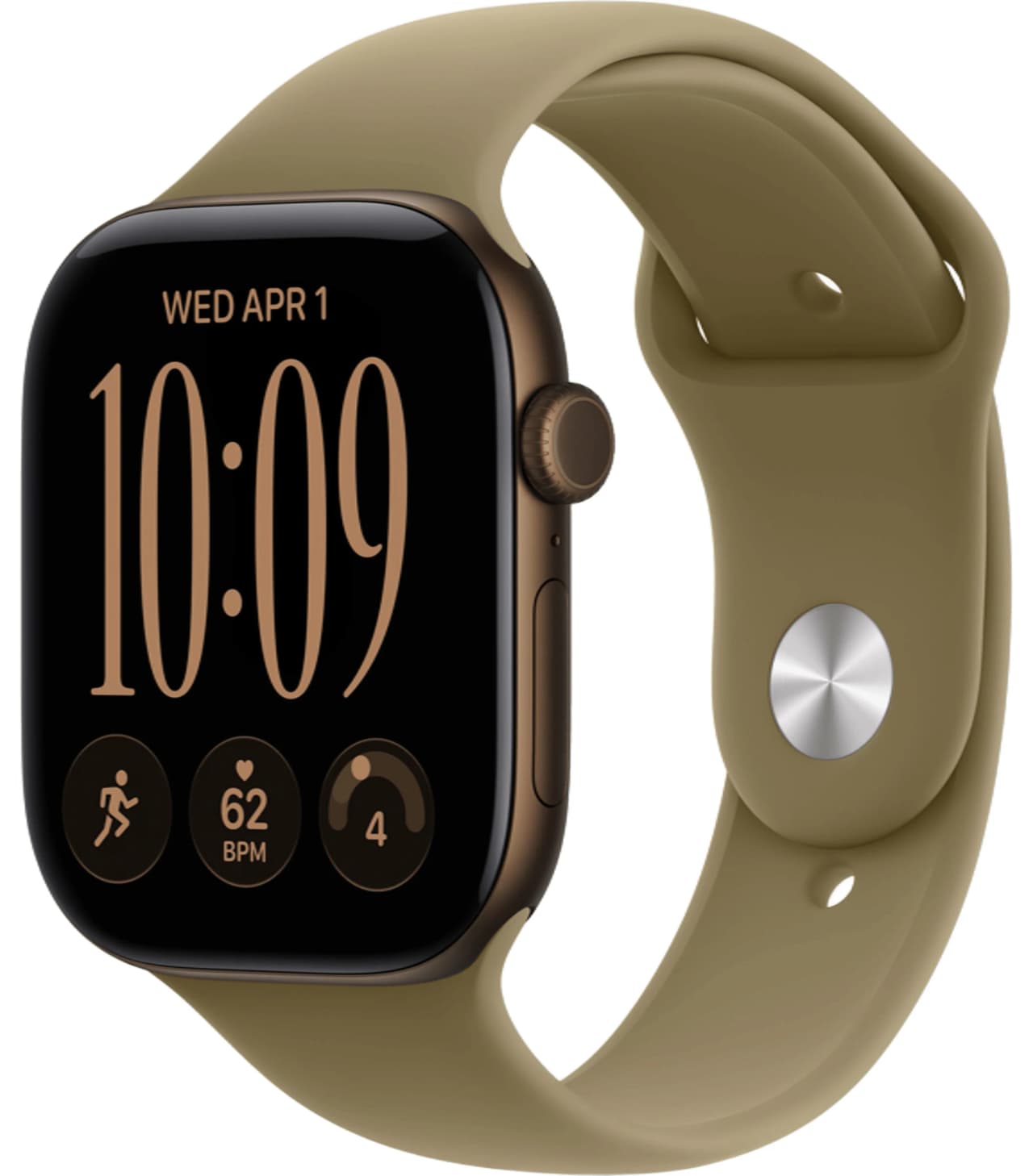 Apple Watch Series 12 46 мм Dark Bronze Aluminum Case with Sport Band Olive