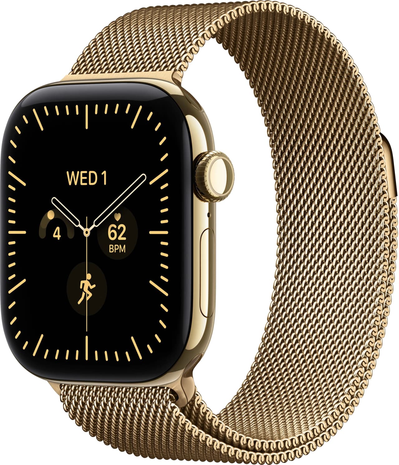Apple Watch Series 12 46 мм Radiant Gold Titanium Case with Milanese Loop Radiant Gold M/L