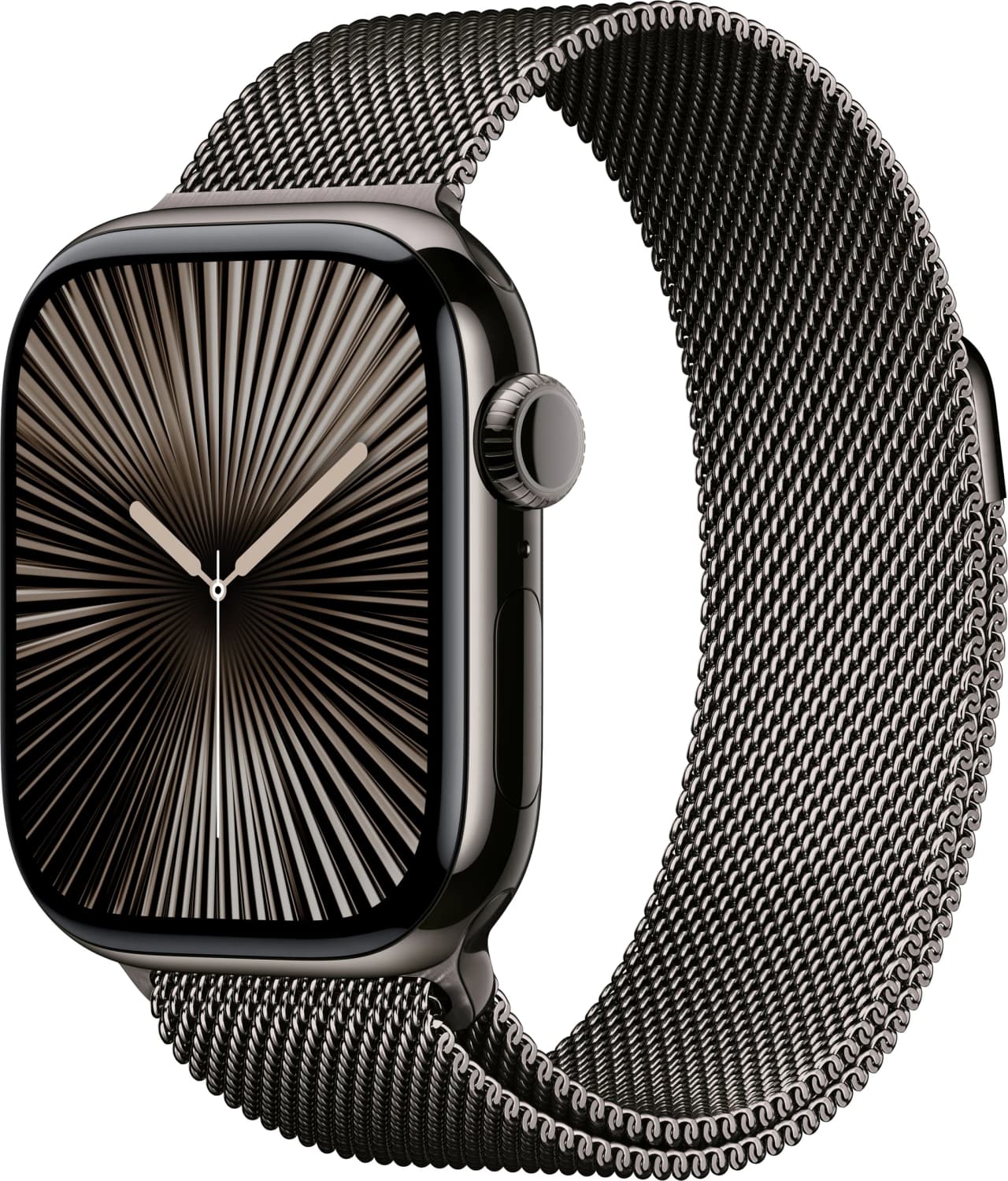 Apple Watch Series 10 42 mm Slate Titanium Case with Milanese Loop, Slate