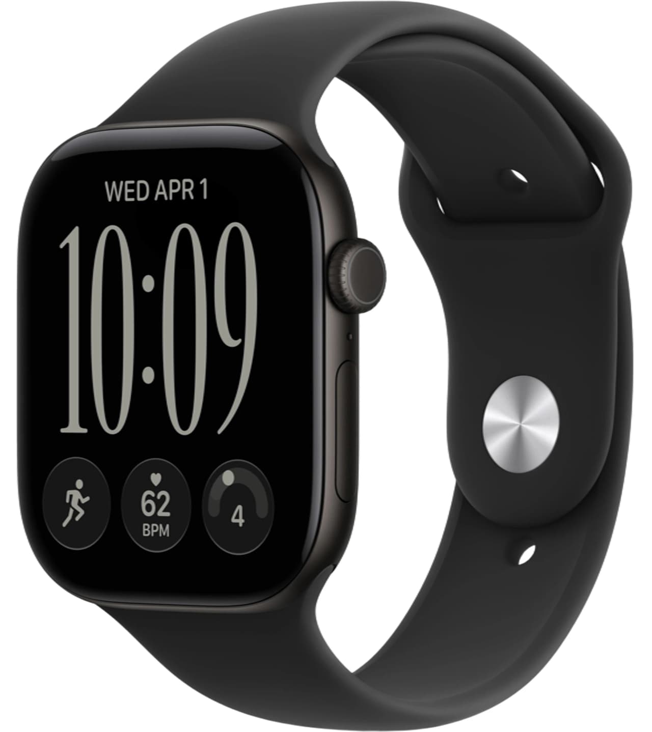 Apple Watch Series 12 42 мм Black Aluminum Case with Sport Band Black