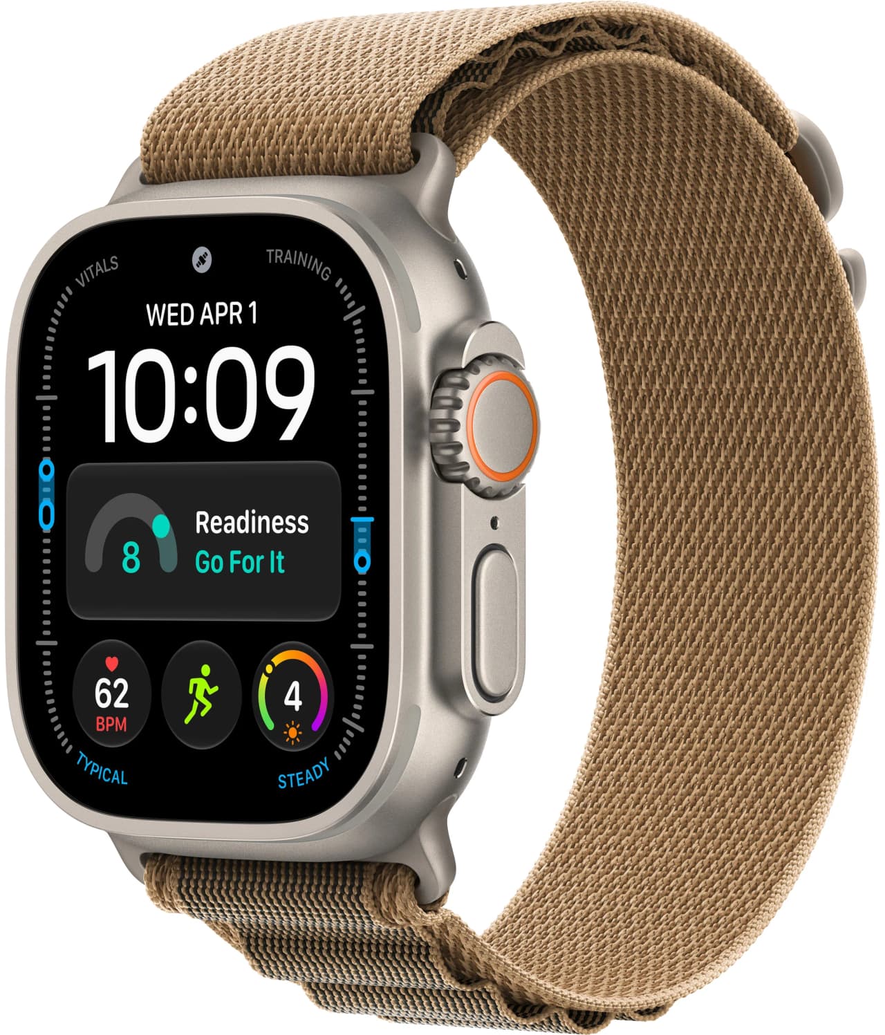 Apple Watch Ultra 4 49 мм Natural Titanium Case with Desert Alpine Loop Medium
