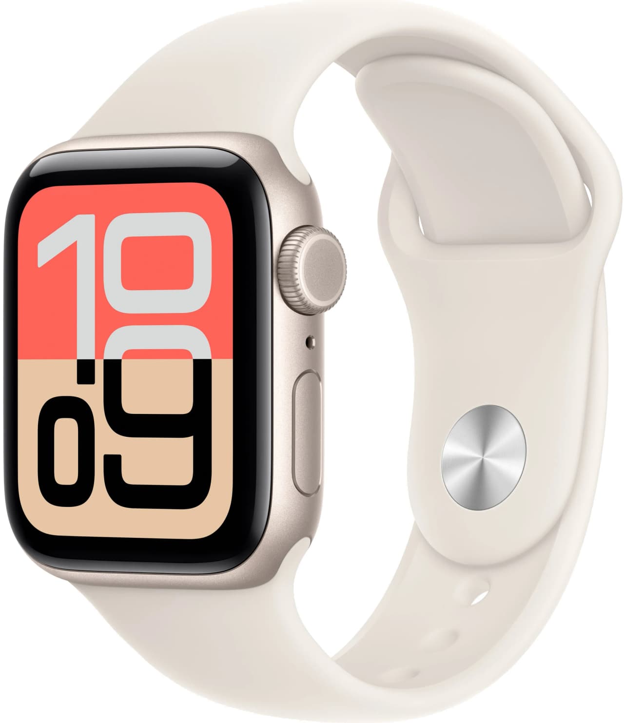 Apple Watch SE 3 40 mm (2025) Starlight Aluminum Case with Sport Band Starlight
