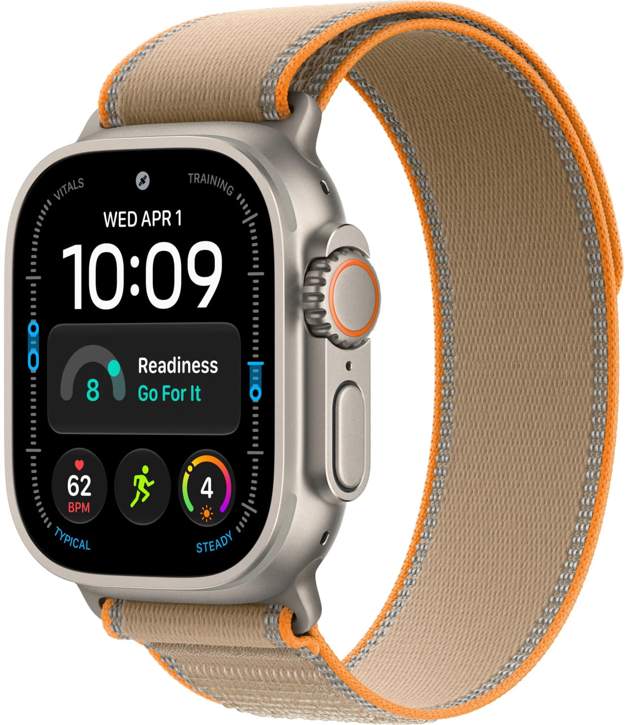 Apple Watch Ultra 4 49 мм Natural Titanium Case with Sand Trail Loop M/L